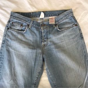 Lucky Brand Vintage “Easy Rider Crop” Jeans Made in USA